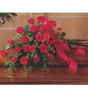 Red Rose Tribute Casket Spray