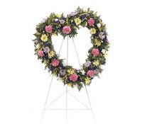 Heart Wreath Standing Spray