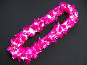 Double Purple Orchid Lei