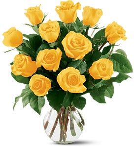 Dozen Long Stemmed Yellow Roses