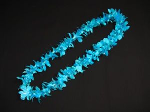 Single Blue Orchid Lei