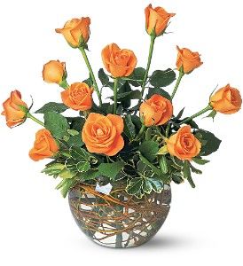 A Dozen Orange Roses