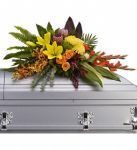 Island Memories Casket Spray