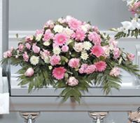 Pink and Proper Casket Spray 