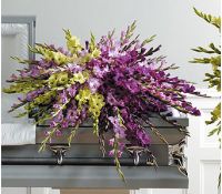 Gracious Gladiolas Casket Spray