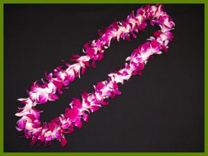 Single Purple Orchid Lei