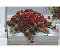 Red Rose Remembrance Casket Spray 