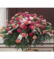 Delicate Pink Casket Spray