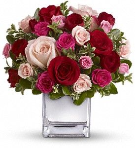 Love Medley Bouquet with Red Roses 